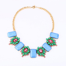 KISS ME Fashion  accessories neon color squares design short fashion necklace 2024 - buy cheap