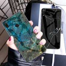 For Meizu Note 9 Case Luxury Marble Grain Hard Tempered Glass Protective Back Cover Case for meizu note9 full cover phone shell 2024 - buy cheap