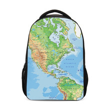 World Map Print Kids Funny Pack Men Women Packs Boys Girls School Shoulder Bags Bagpack Mochila Mujer Bolsa Escolar 2024 - buy cheap