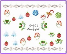 Water  Stickers Nail Decals Stickers Water Transfers Decal  Xmas Chrismas Santa Clause G001-006 2024 - buy cheap