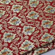 C626 High-quality Florals Jacquard Chinese Silk Jacquard Brocade Fabric Red Chinese Wedding Dress Festival Cushion Case Clothes 2024 - buy cheap