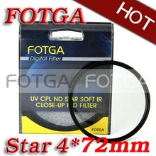 Fotga Four 4 Point 4PT Star Filter for 72mm Lens for Canon Nikon Sony Olympus Camera 2024 - buy cheap