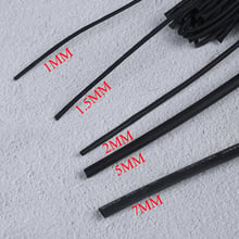 1mm/1.5mm/2mm/5mm/7mm Black Shrinkable Tube Wire Wrap 5m Length Heat Shrink Tubing Diameter 2024 - buy cheap