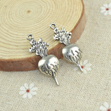 Wholesale 50pcs/lots alloy antique metal charm tibetan silver style radish pendant fit jewelry making Z42561 2024 - buy cheap