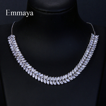 Emmaya New Trendy Cubic Zirconia Adjustable Necklace Top Quality CZ Box Clasp Necklace Women Jewelry Party Wedding 2024 - buy cheap