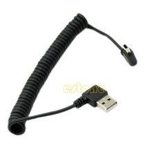 Cable USB 2,0 de ángulo izquierdo de 90 grados, conector macho A macho, Mini B, 5p 2024 - compra barato