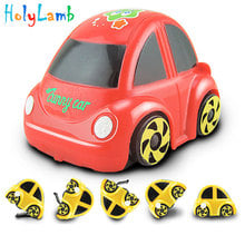 1Pcs Cute Animal Dog Wind Up Toys Flip Over Car Clockwork Classic Toy Newborn Toy Clockwork Cars Toys for Children 2024 - buy cheap
