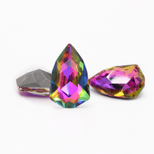 Pedras de cristal de vidro, pedras com pontas para costura, alta qualidade, decoração, strass para vestuário/chapéu 2024 - compre barato