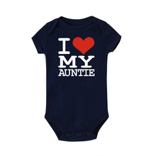 I Love My Aunt Letter Print Summer Baby Romper Cotton Short-sleeved Romper for Baby Boy and Girl Color Summer Baby Clothes 2024 - buy cheap