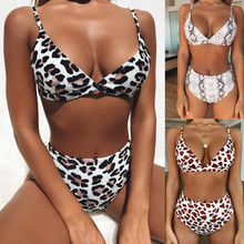 Sexy Print Bikini Female Swimsuit Women Swimwear Push Up Bikinis Set High Waist Swimming Suits for Bathing Suit 2024 - buy cheap