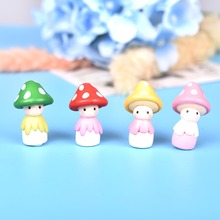 5pcs Mushroom Doll Figures Mini Animal Statue Miniature Garden Moss Micro Landscape Ornaments Resin Bionic Fairy Garden Supplies 2024 - buy cheap