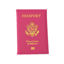 PU Leather Passport Cover Travel  Personalised Women Pink USA Passport Holder American Covers for passport Girls pouch Passport 2024 - buy cheap