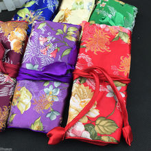 Rollos de joyería de seda clásicos chinos hechos a mano, bolsas de regalo, monedero, venta al por mayor, 5 uds. 2024 - compra barato