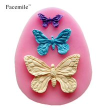 Facemile 1PCS Butterfly Fondant Chocolate Pudding Silicone Mold Bakeware Pastry Gift Decorating Baking Tool 50-109 2024 - buy cheap