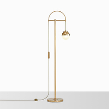 Lámpara de pie posmoderna con bola de cristal dorado, adorno de estudio, arte de diseñador, para dormitorio 2024 - compra barato