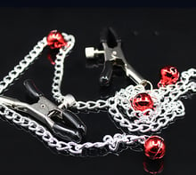 Fetish Toy Adjustable Short Chain Nipple Clamps With Jingle Bells Tease Breast BDSM Game Flirting Toys For Couples 2024 - buy cheap