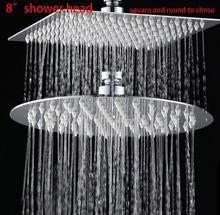 Waterfall Stainless steel Ultra thin Shower head heat-resistant Bathroom accessories 8 inch square rain shower heads 2024 - buy cheap