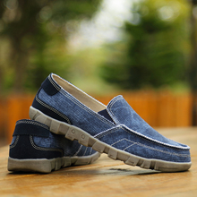 Quaoar nova tendência lona primavera verão outono sapatos casuais dos homens 2021 respirável calçado preguiçoso sapatos silp sobre sapatos masculinos W-524-6 2024 - compre barato