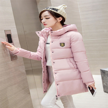 Зимнее женское теплое пальто, модная куртка с капюшоном и длинными рукавами, облегающая повседневная куртка, CC032, 2020 2024 - купить недорого