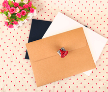 10pcs Blank A4 White/Black/Kraft Paper Envelope Vintage European Style Kraft Paper Envelope For Card Scrapbooking Gift Wrapping 2024 - buy cheap