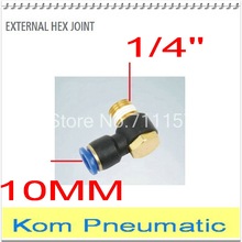 Fedex Free Shipping PH 10-02 Pneumatic Hex Head Air Fitting 10mm Tube Push In To 1/4" 1/4 inch Connector Pipe Hose Joint Elbow 2024 - buy cheap