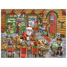 Santa's Workshop Christmas 5d Diy Diamond Painting Cross Stitch Rhinestone Handmade Decor Crafts Diamond Embroidery Needlework 2024 - buy cheap