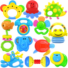Newborn baby toy 0-1  year  teethers rattles, 0-12 months  baby hand rattles bell 12 pieces baby biting toy sets early training 2024 - buy cheap