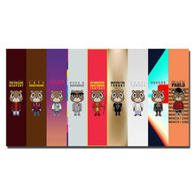 Kanye West USA Rap HipHop Music Super Star-Silk Art Poster Wall Sticker Decoration Gift 2024 - buy cheap