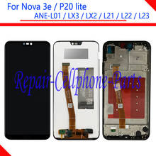 New LCD DIsplay Touch Screen Digitizer Assembly With Frame For Huawei Nova 3e / P20 lite ANE-L01 ANE-LX3 / LX2 / L21 / L22 / L23 2024 - buy cheap