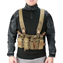 Colete tático de nylon, militar, com coldre, para airsoft, combate, walkie talkie, pacote de cintura 2024 - compre barato