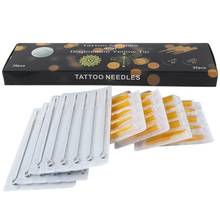 20Pcs Stainless Steel Tattoo Needles Set With 20Pcs Disposable Tattoo Tips Tubes Set Sterile Nozzle Semi-Permanent Rl/Rt 2024 - buy cheap