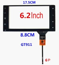 6,2 дюймов I2C Интерфейс емкостный сенсорный экран Экран для навигации автомобиля corolla 175*88 мм GT911 XY-PG9016-FPC 2024 - купить недорого