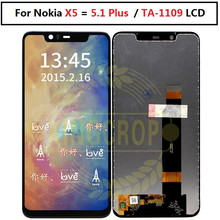 For Nokia X5 TA-1109 New 5.8"For Nokia X5 LCD Display Touch Screen Digitizer Assembly Replacement Parts For Nokia X5 LCD 2024 - buy cheap