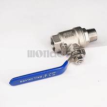 1/2" BSP Female to Male 304 Stainless Steel 2-Piece Ball Valve Full Port water steam 358 PSI 2024 - buy cheap
