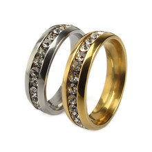 Atacado 100 pçs mix ouro e prata cor polido anéis de aço inoxidável noivado casamento jóias 2024 - compre barato