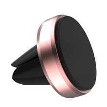 Автомобильный держатель для телефона, универсальный магнитный держатель для мобильного телефона с вентиляционным отверстием (розовое золото) A30 2024 - купить недорого