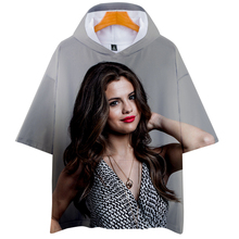 Selena Gomez 3D Printed Hooded T-shirts Women/Men Fashion Summer Short Sleeve Tshirts 2019 Hot Sale Casual Streetwear Clothes 2024 - buy cheap