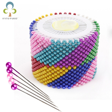 120pcs/3roll colorful kintted Pearl light locating pins patchwork sewing pins positioning needle garment accessory DIY WYQ 2024 - buy cheap