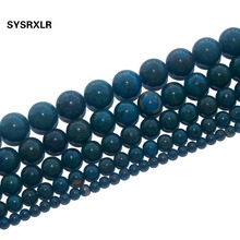 Free Shipping Natural Stone Beads Blue Phoenix Jades Round Loose Beads For Jewelry Making DIY Bracelet Necklace 4 /6/8/10/12 MM 2024 - buy cheap