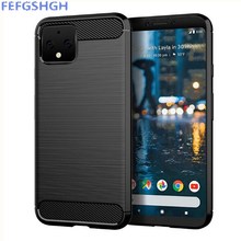 Carbon Fiber Cover For Google Pixel 4 Case Rubber Silicone Phone Cases For Google Pixel 4 Back Case 2024 - buy cheap