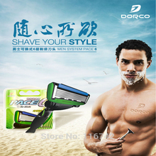 High quality 4pcs/lot new razor replacement  6 blades razor Blades shaving razor shaver  blades Dorco Razor Blades for men 2024 - buy cheap