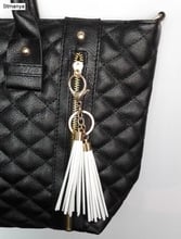 New Women Tassels Key Chain 12 colors PU leather Car key Ring Charm bag Accessories Tassels keychain Party Gift jewelry 2024 - buy cheap