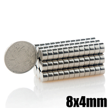 50Pcs Neodymium Magnet Disc 8x4mm N35 Permanent NdFeB Small Round Super Strong Powerful Magnetic Magnets For Craft 2024 - buy cheap