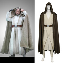 The Last Jedi Luke SkyWalker Cosplay Costume Halloween Carnival Robe Adult Fatastic Outfit Full Set 2024 - buy cheap