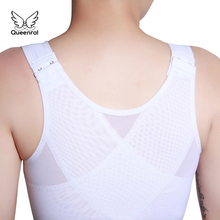 lesbian Chest Binder vest Lesbian Casual Breathable Buckle short Tops Bandage Breast Binder Correction underwear Anti-humpback 2024 - buy cheap