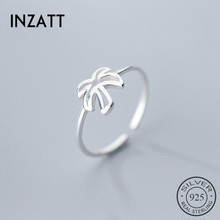 INZATT-Anillo de apertura de árbol hueco para mujer, Plata de Ley 925 auténtica, joyería creativa para fiesta Punk, regalo 2019 2024 - compra barato