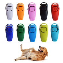 Plastic New Dogs Click Trainer Cat Dog Training Clicker Equipment Aid Too Adjustable Wrist Strap Sound Key Chain Pet Supplies 2024 - buy cheap