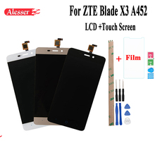 Alesser  For ZTE BLADE X3 A452  t620 LCD and Touch Screen Assembly Repair Parts 5.0 inch For ZTE X3 A452 Phone +Tools +Film 2024 - buy cheap