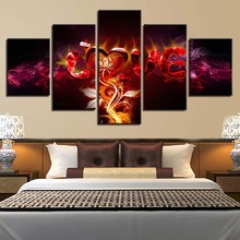 Modern HD Printed Wall Art Framework Canvas Pictures 5 Pieces Abstract Flame Vine LOVE Paintings Posters Home Decor Living Room 2024 - buy cheap