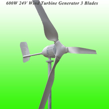 2017 New Arrival 3 Blades Rated 600W 24V Wind Power Generator With 3 Years Warranty & 15 Years Life Time 2024 - buy cheap
